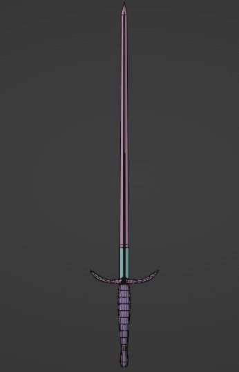 European Swords 01 3D model_9
