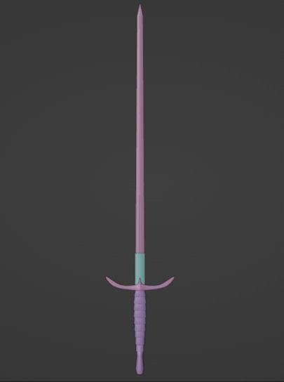 European Swords 01 3D model_7