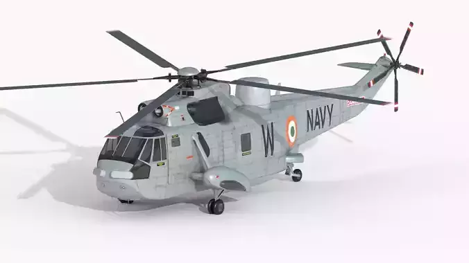 WS-61 SeaKing MK42B Indian Navy Animated