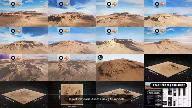 Desert Plateaus Asset Pack