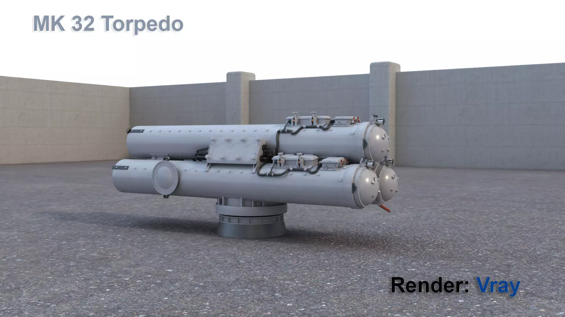 Mk-32-Torpedo 3D model