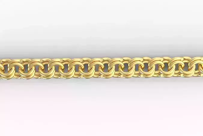 Chino link chain figaro bismarck 3D print model