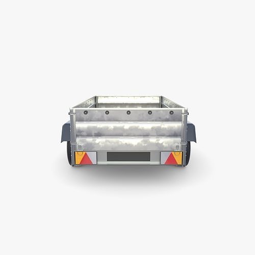Cargo Trailer v7 Low-poly 3D model 5