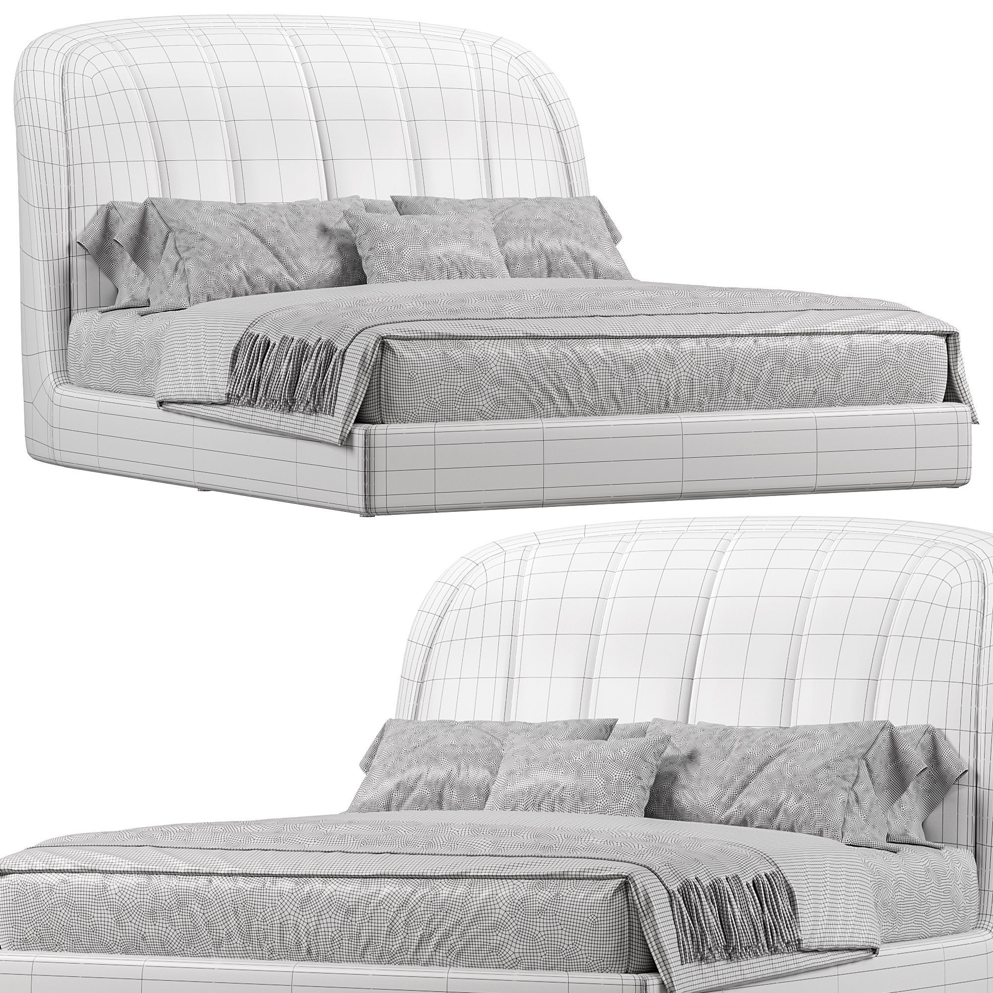 BERKELEY BED BY CASARICCA COLLECTION 3D model_2