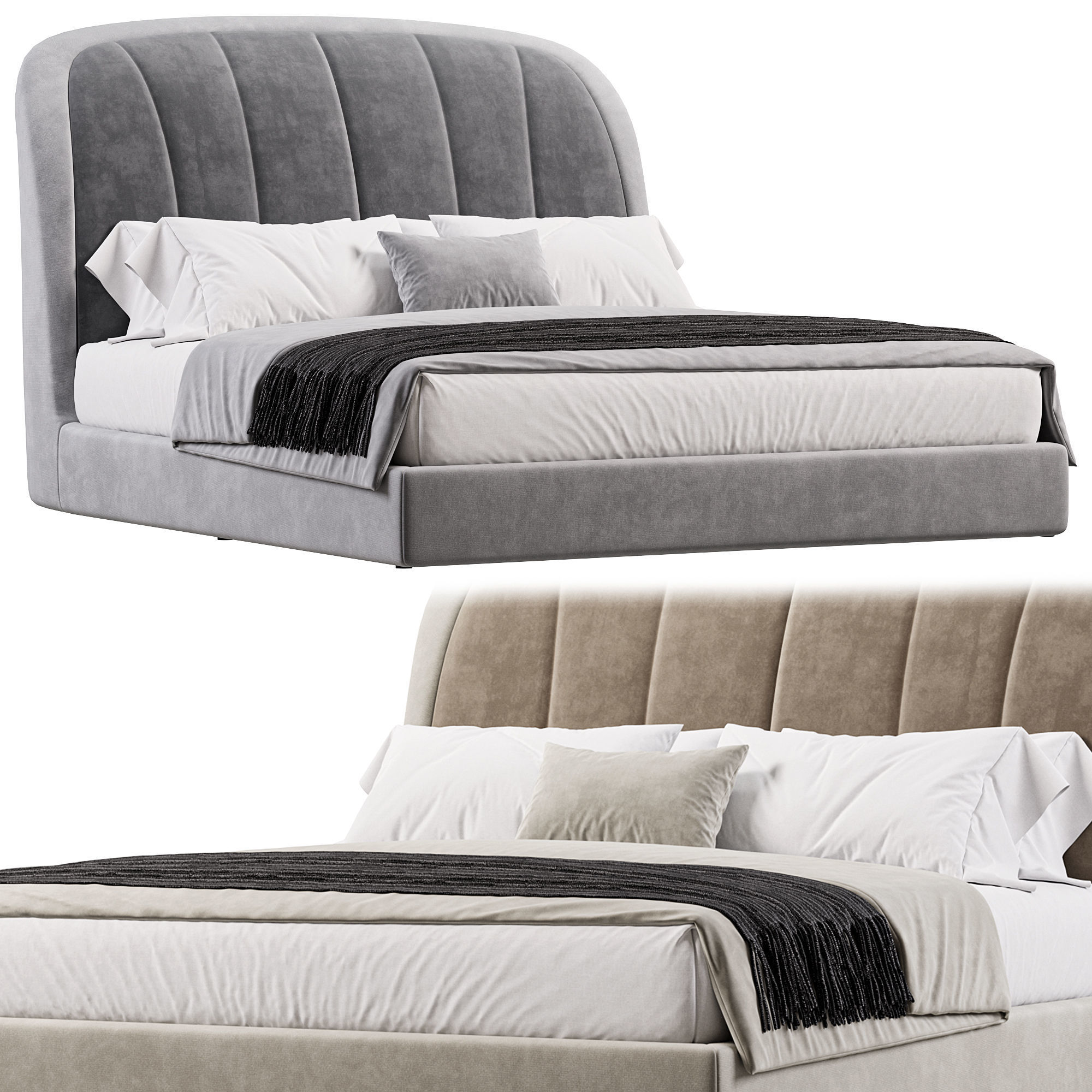 BERKELEY BED BY CASARICCA COLLECTION 3D model_1