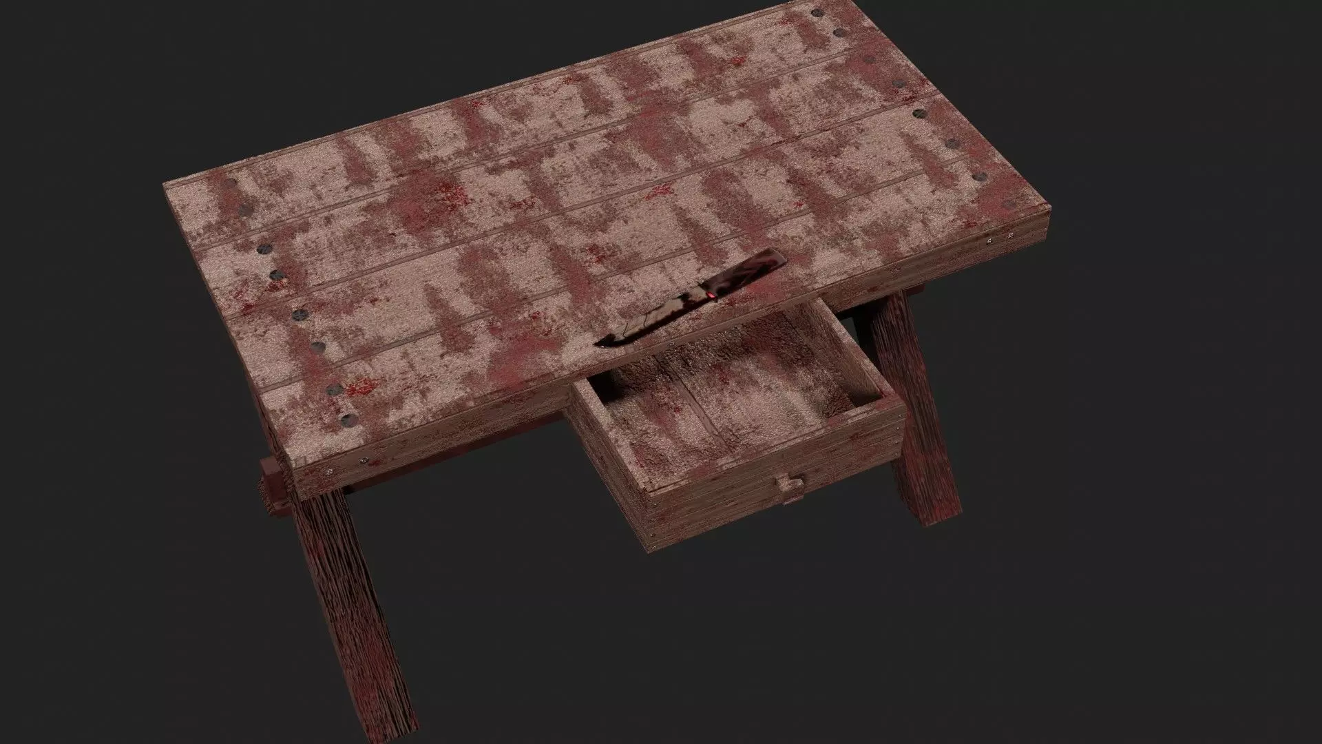 Dark Artifacts Bundle Bloodbound Blade Slaughter Table 3D Models Low-poly 3D model_0