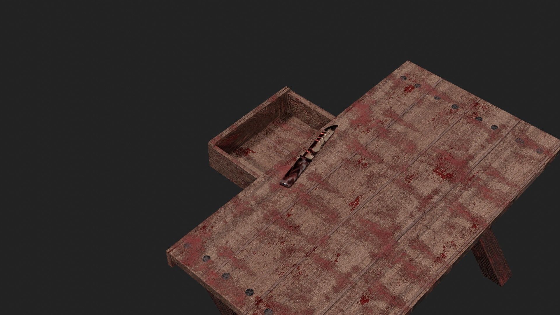 Dark Artifacts Bundle Bloodbound Blade Slaughter Table 3D Models Low-poly 3D model_16