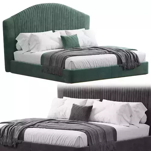  Sharpei Green Bed By Casaricca 3D model