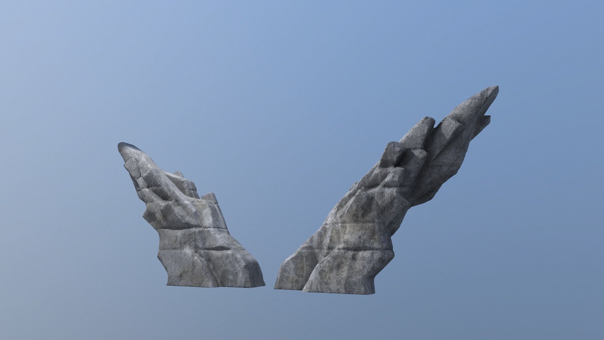 Brutalist Monument 3D model_15