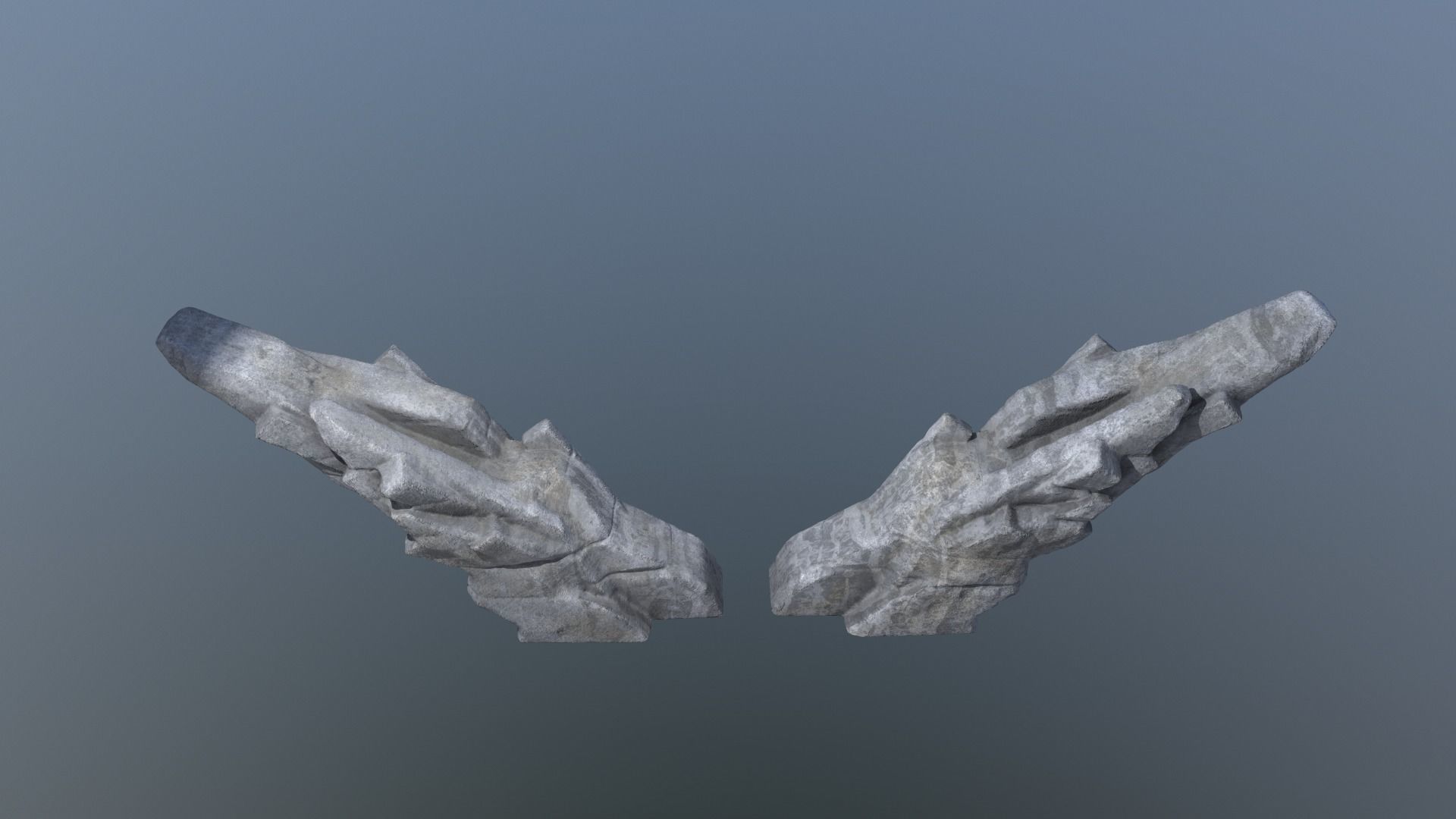 Brutalist Monument 3D model_16