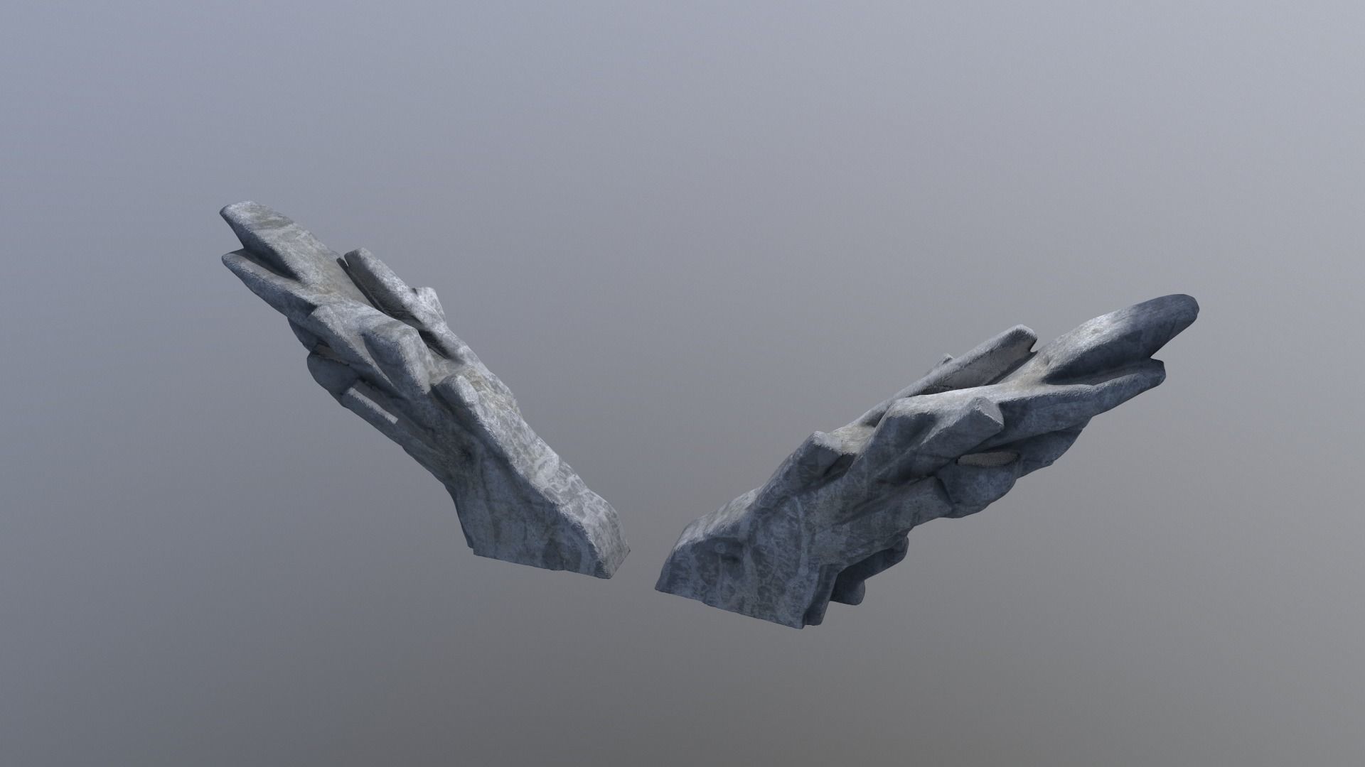 Brutalist Monument 3D model_13