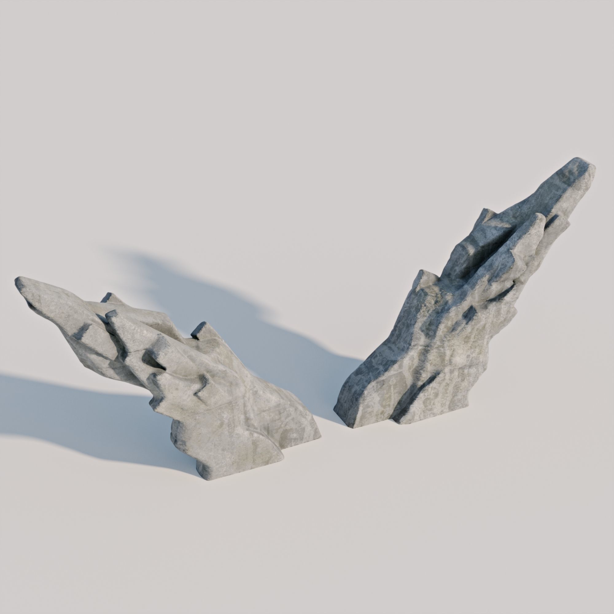 Brutalist Monument 3D model_4