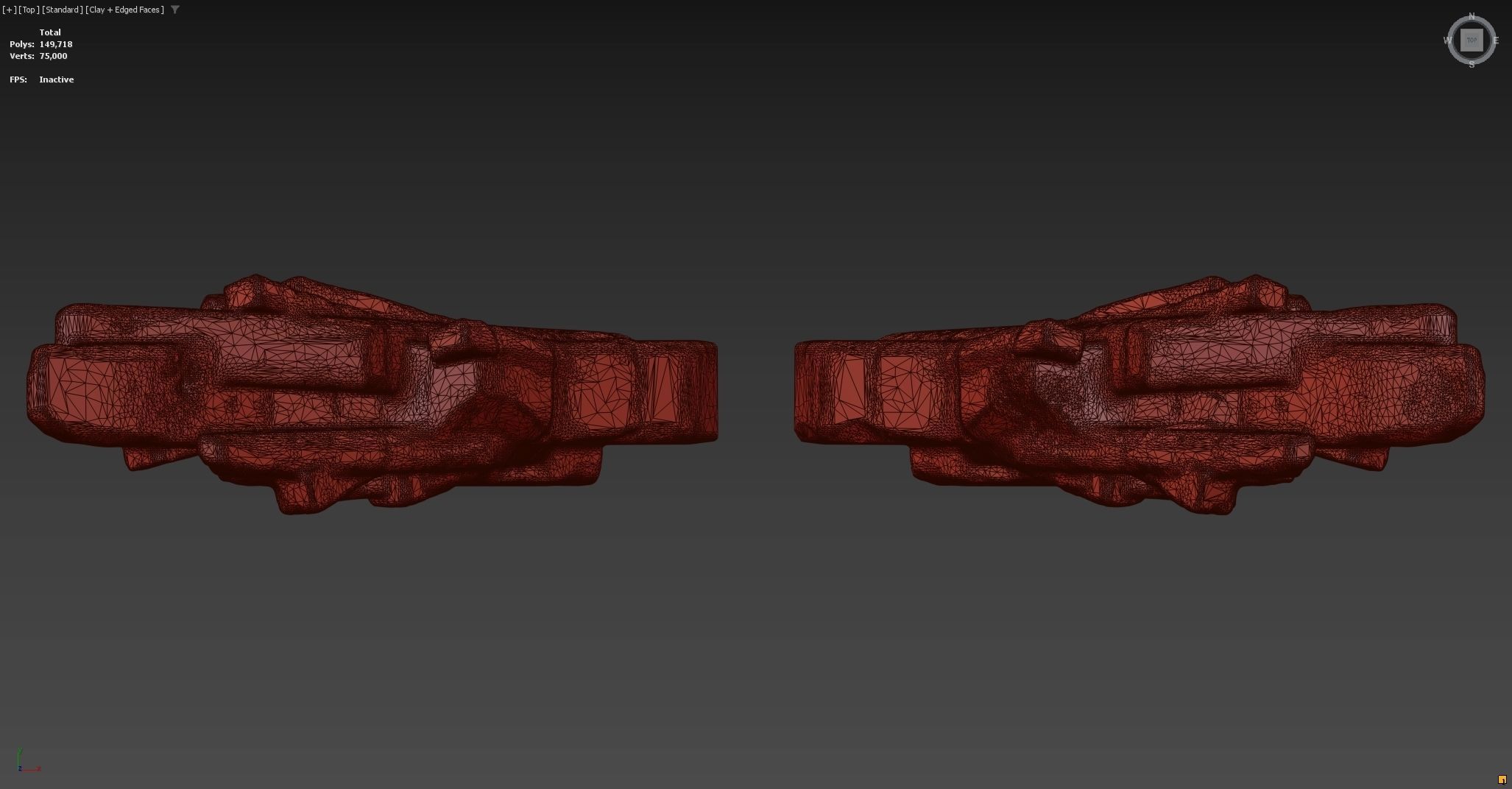 Brutalist Monument 3D model_23