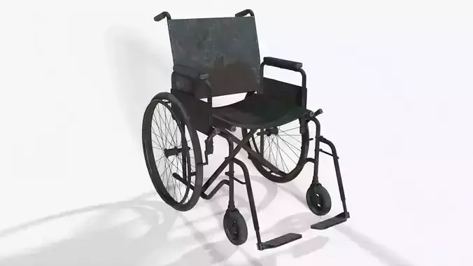 8k Abandoned Wheelchair