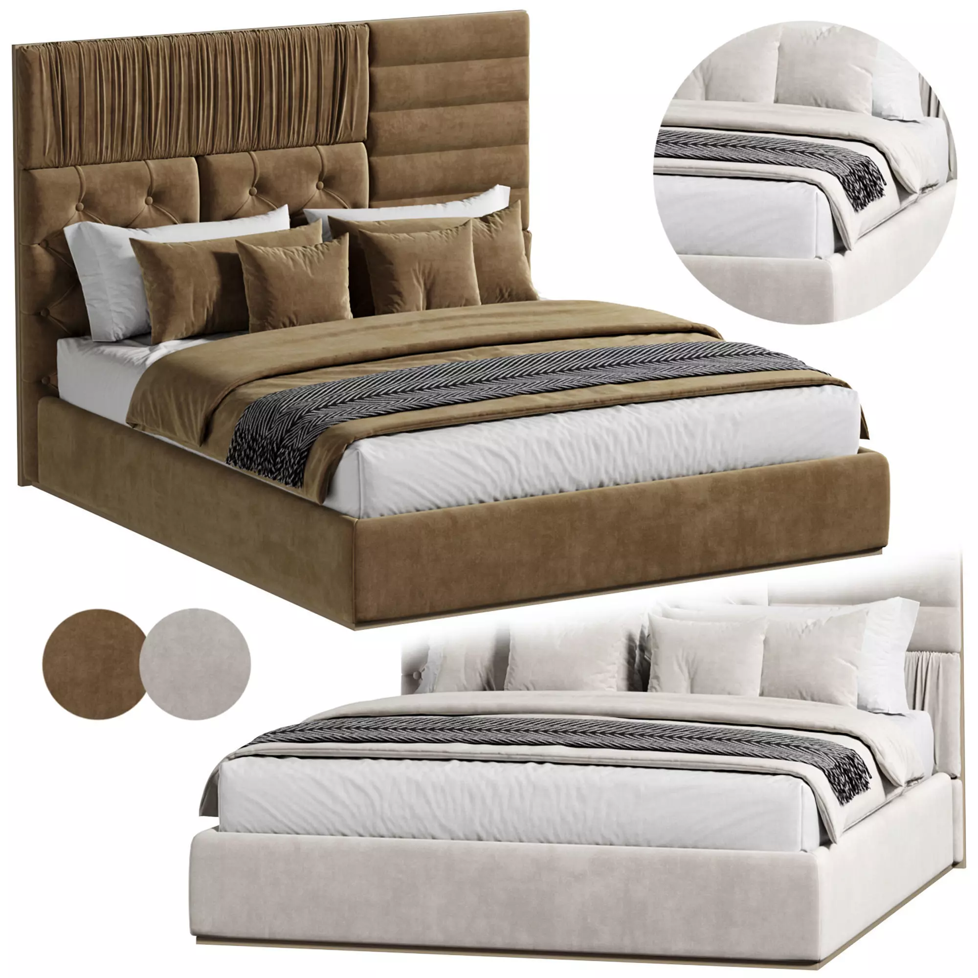 Elliot Brown bed by Casaricca 3D model_0