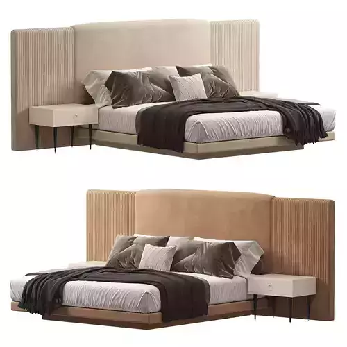 Cocoon Wide Bed by Casaricca