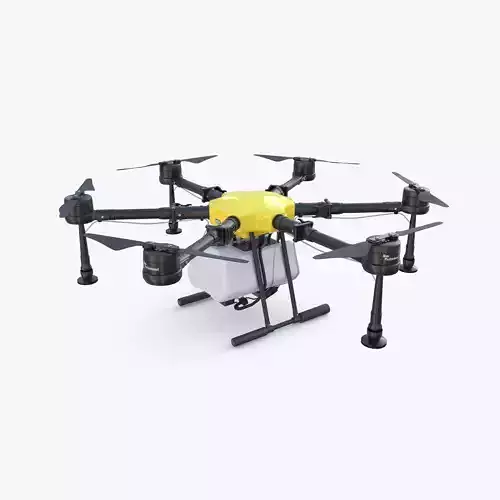 Agricultural drone V1 Low-poly 3D model