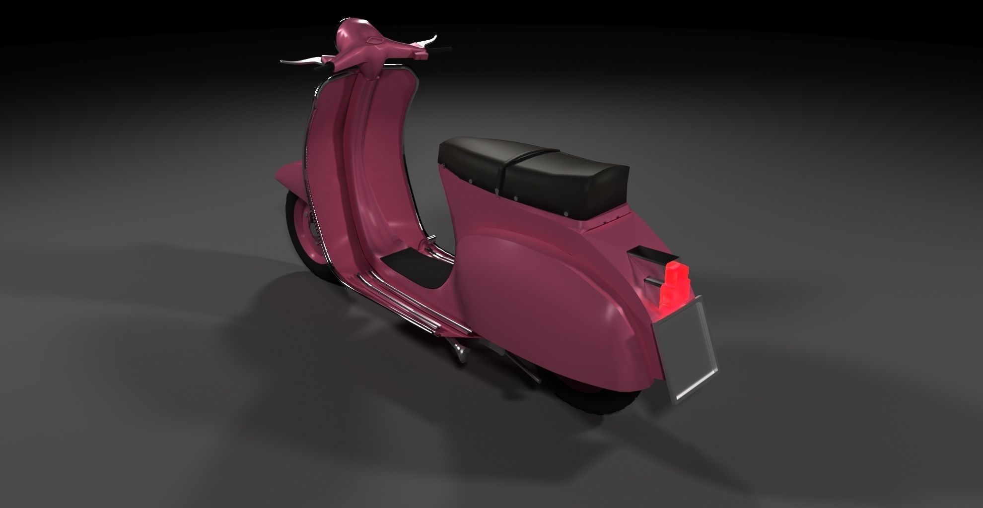 Vespa 1969 model Low-poly 3D model_1