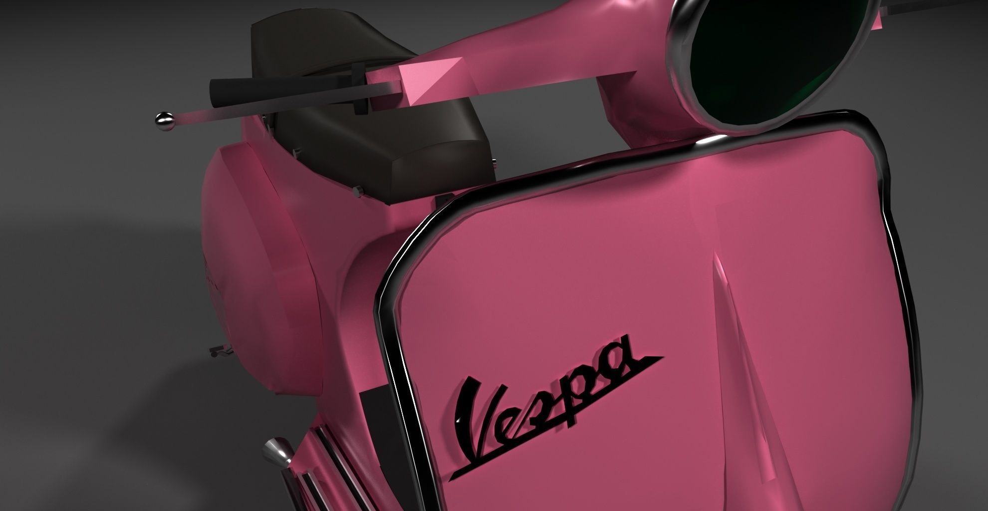 Vespa 1969 model Low-poly 3D model_2