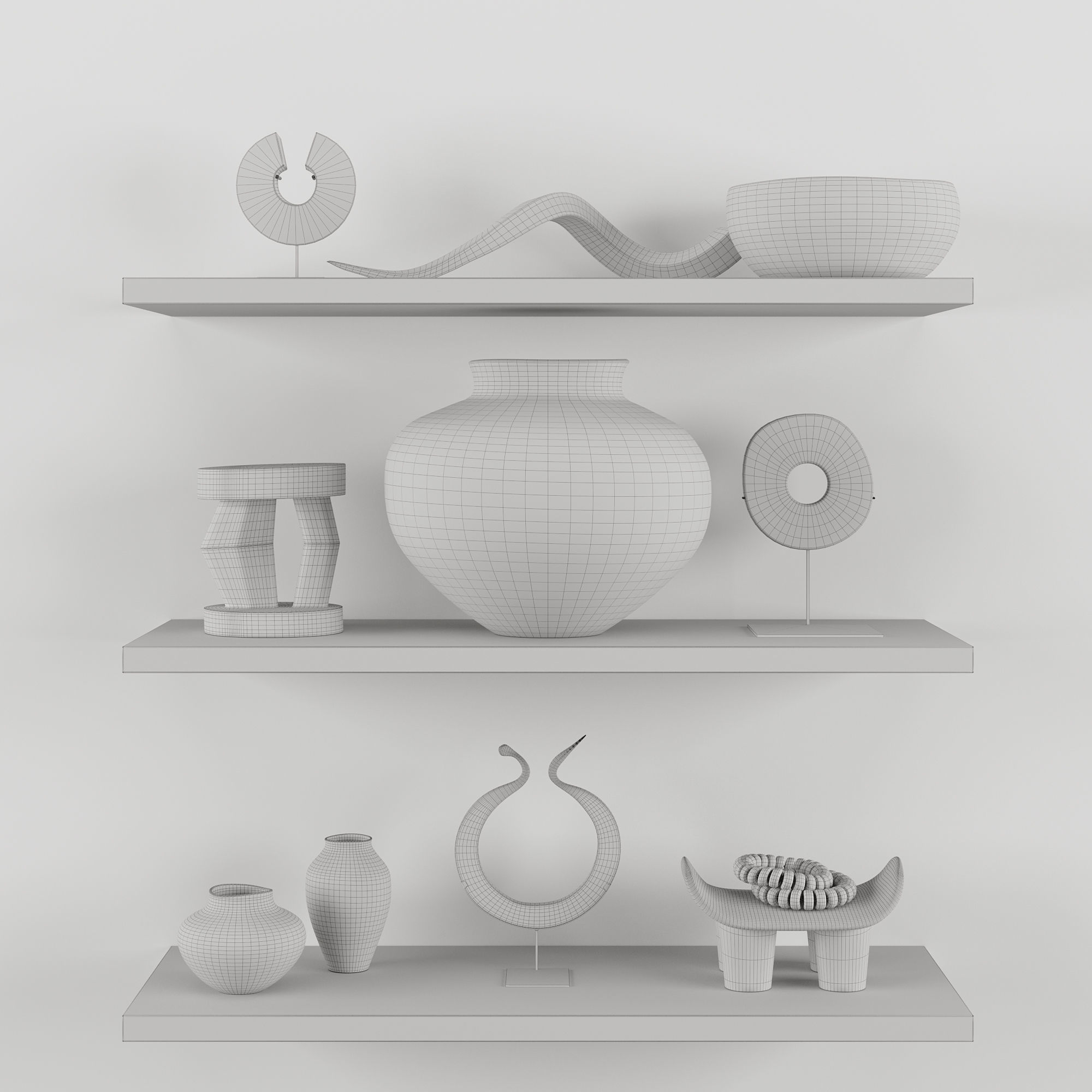 Decor set indoor 1 3D model_3