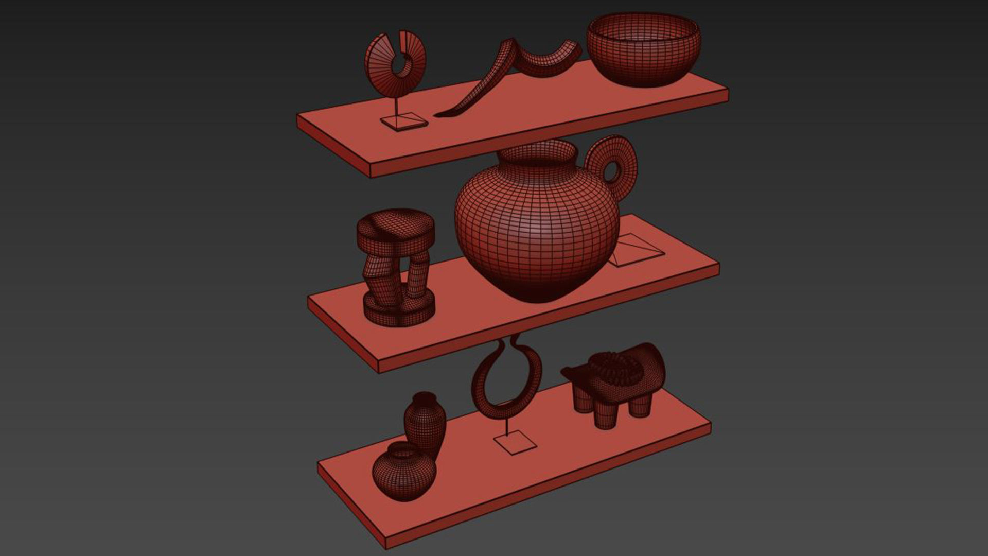 Decor set indoor 1 3D model_6