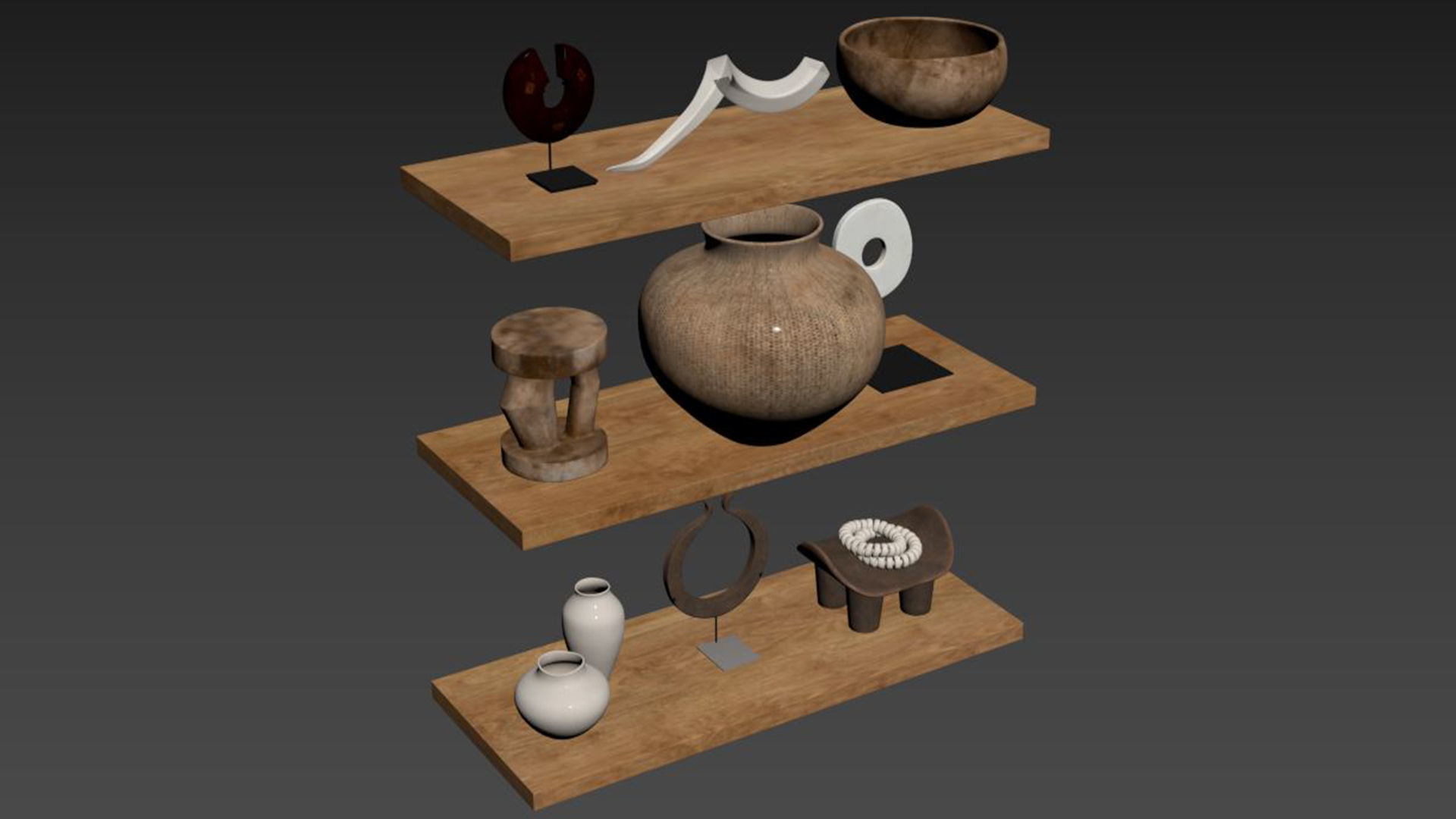 Decor set indoor 1 3D model_4