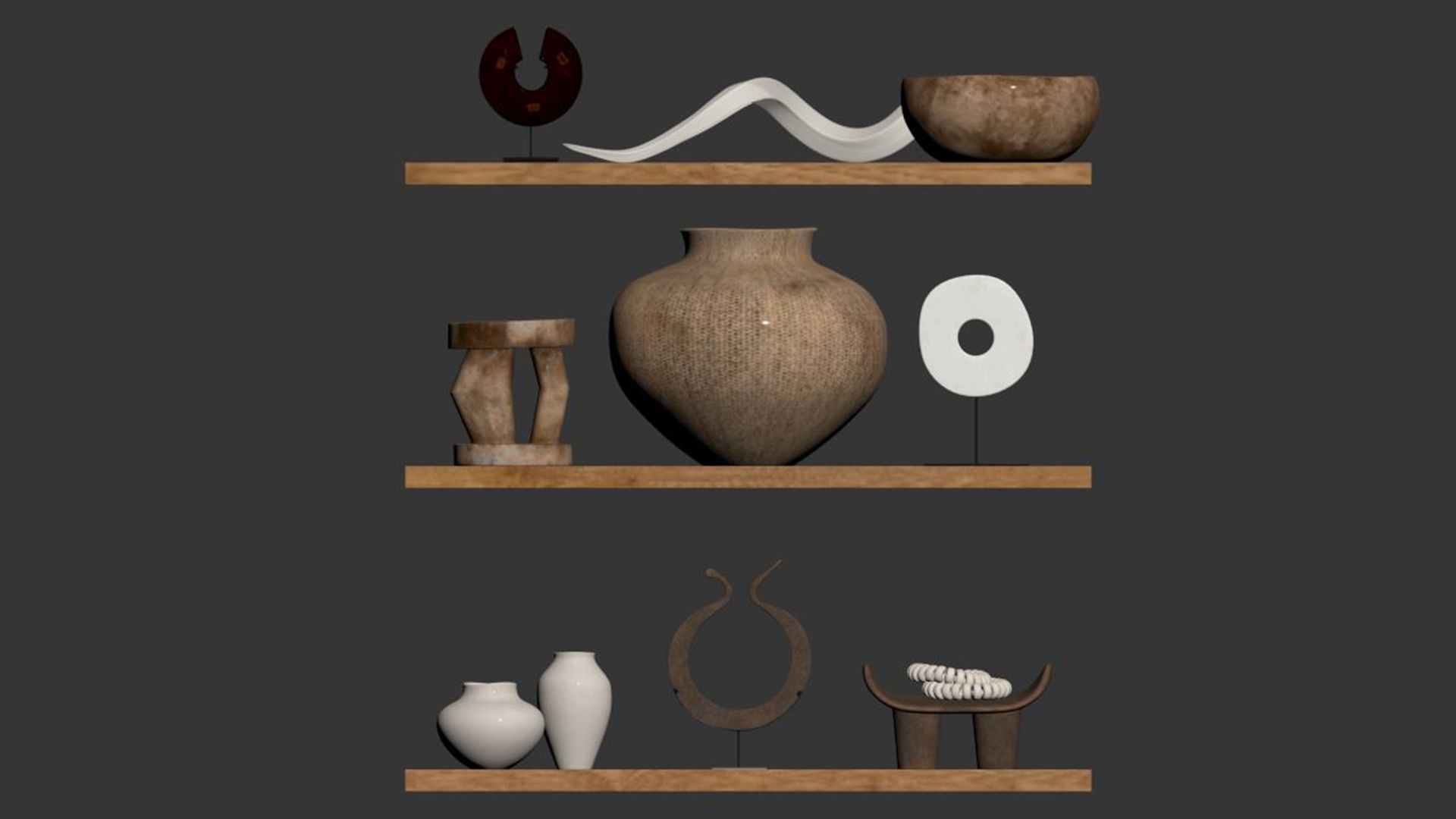 Decor set indoor 1 3D model_2