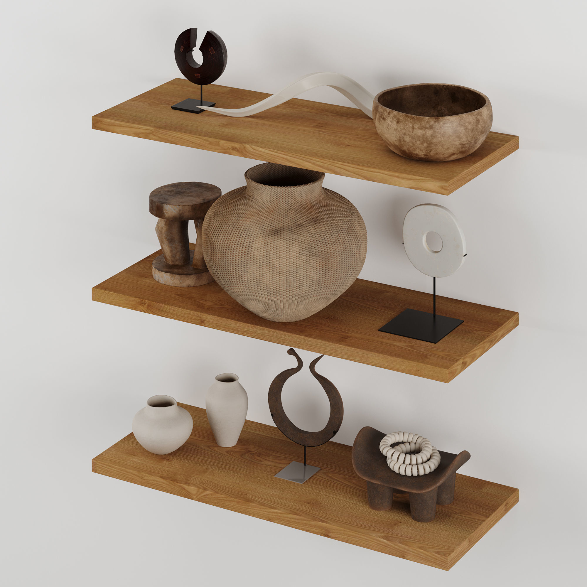 Decor set indoor 1 3D model_1