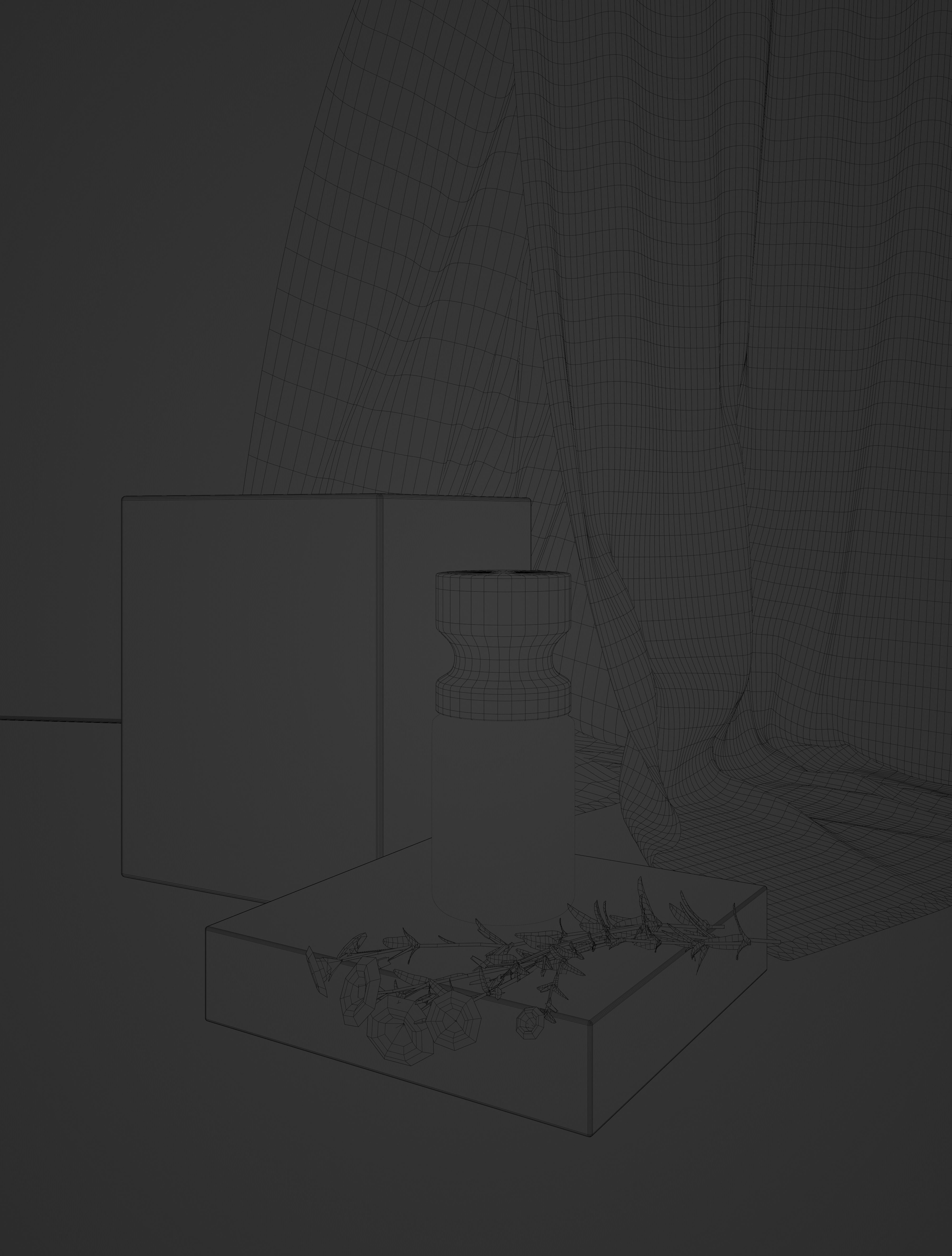 skincare beautycare product mock up set 3D model_2