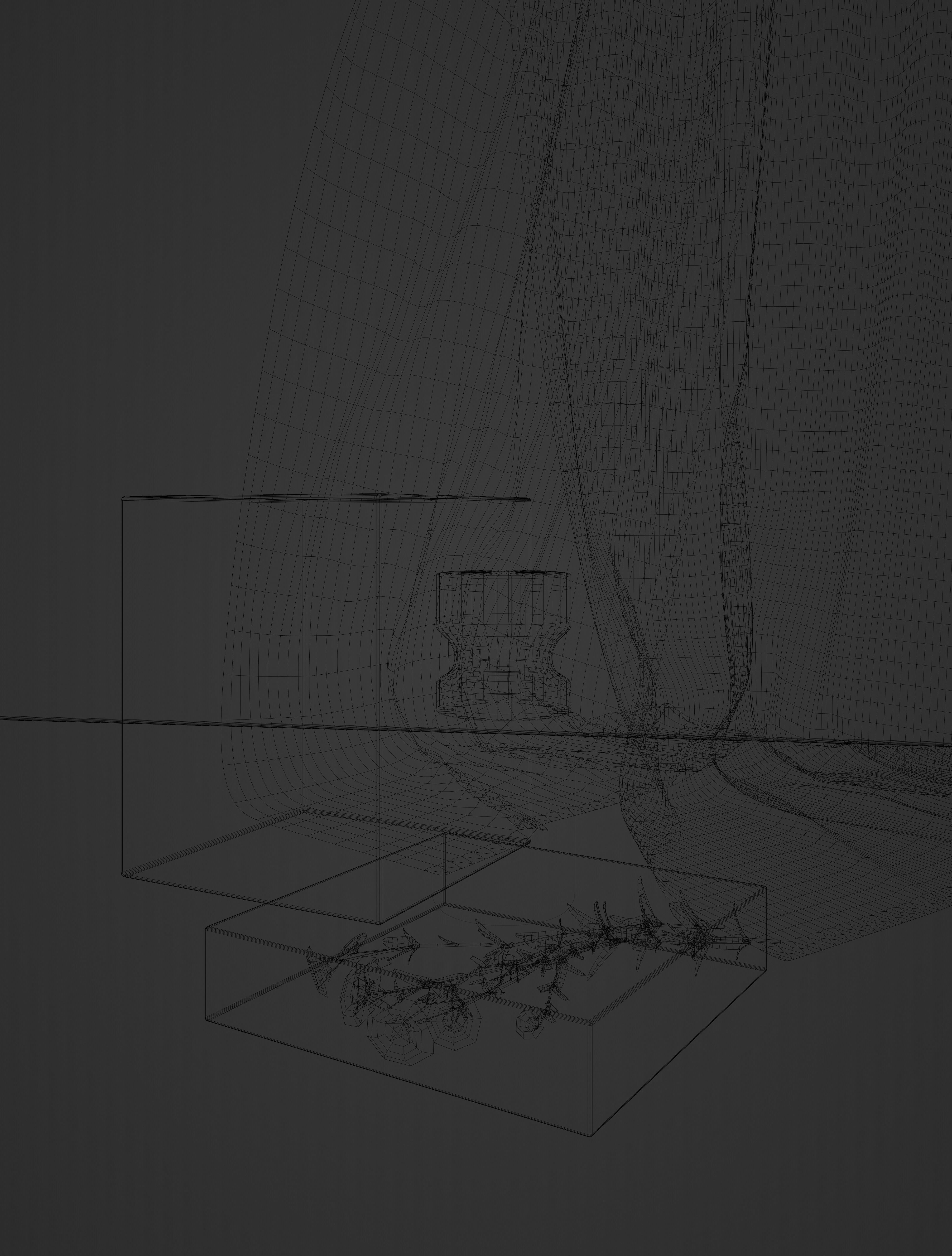 skincare beautycare product mock up set 3D model_3