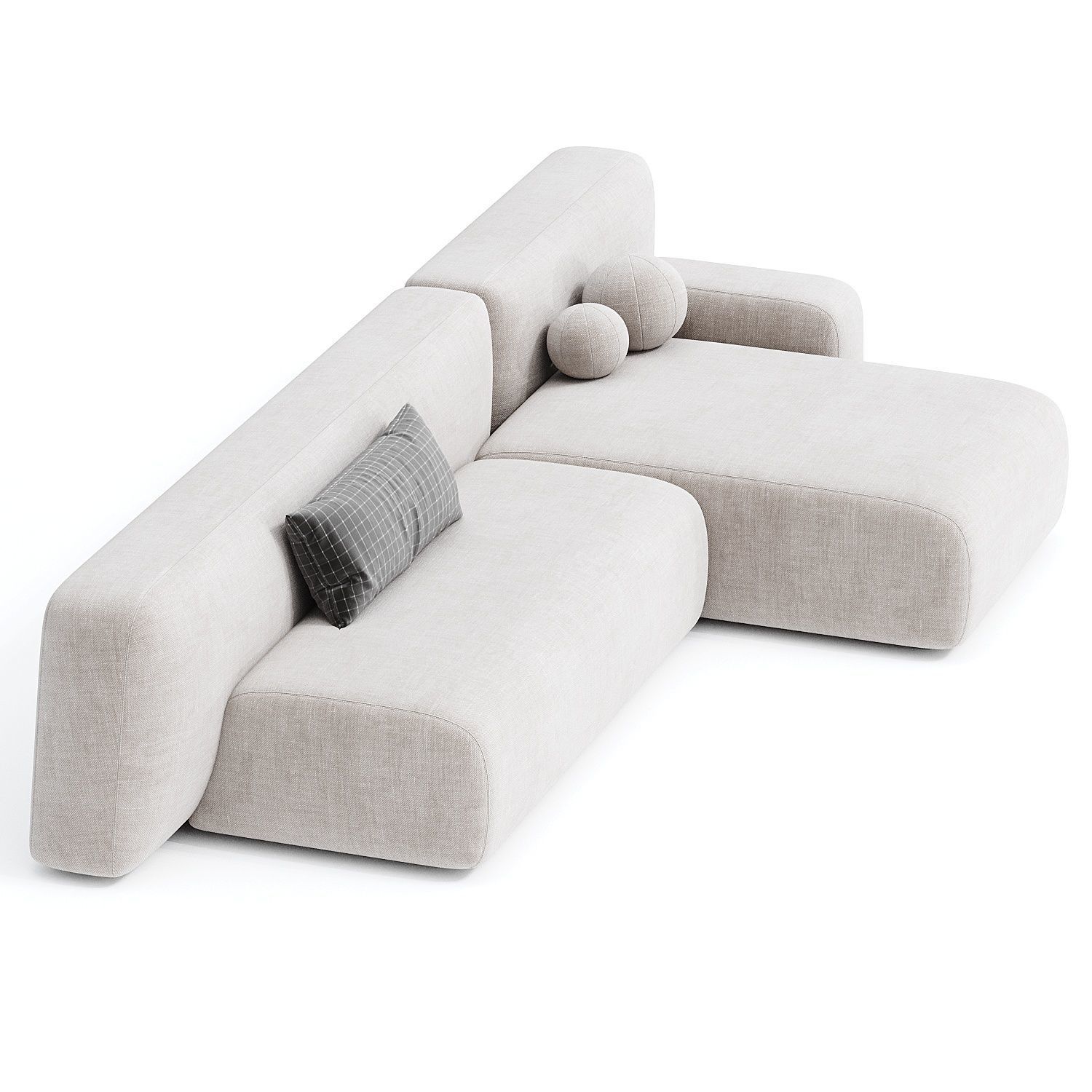 Suiseki Sofa  3D model_1