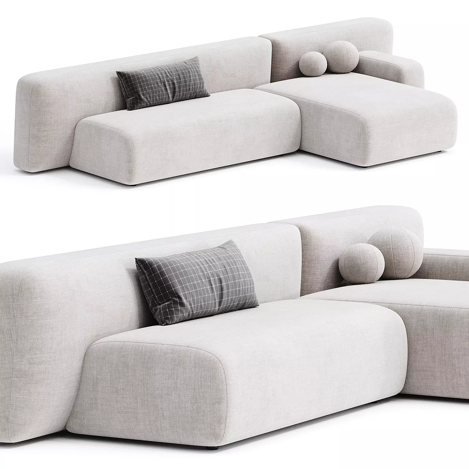 Suiseki Sofa  3D model_0