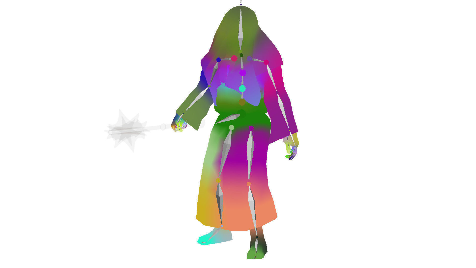 Black Knight Low-poly 3D model_26