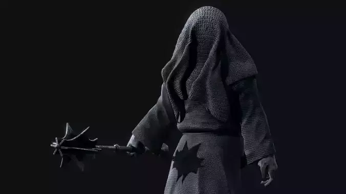 Black Knight Low-poly 3D model