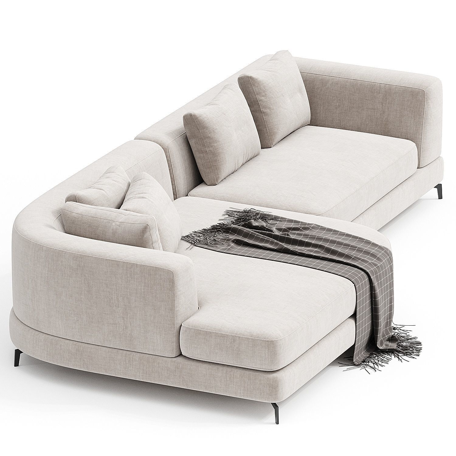 SOFA MODERNO S LEFT  3D model_1