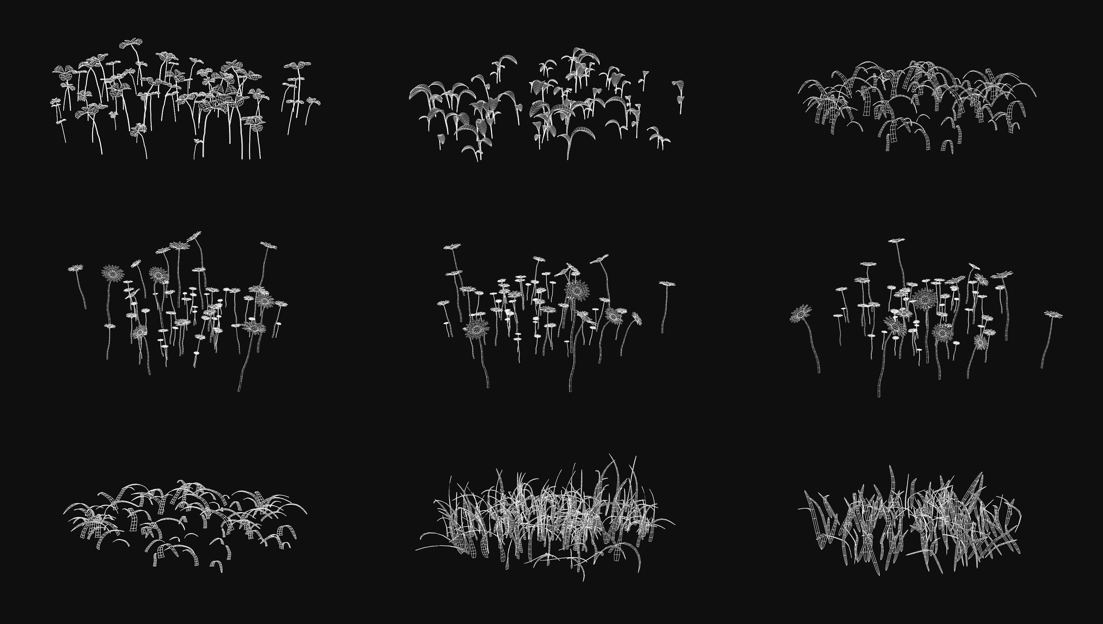 Grass setup - Chaos scatter for Cinema 4D and Corona 3D model_6