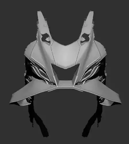 R7-M1 type fixed wings 3D print model