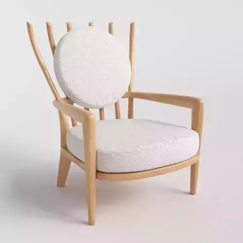 JONATHAN ADLER VOLTAIRE LOUNGE ARMCHAIR 3D model