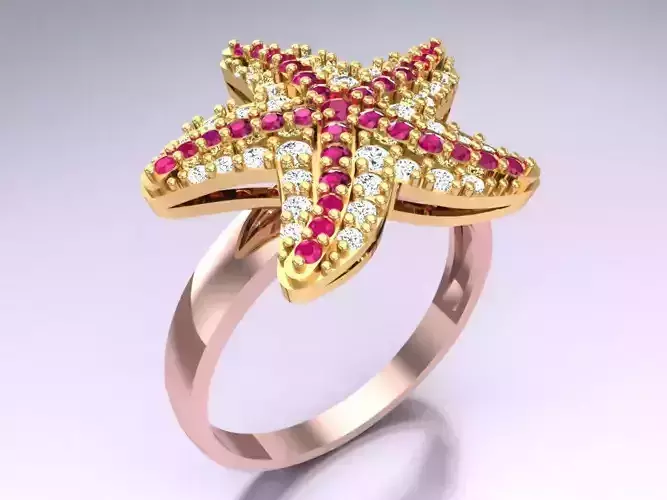 Star Ring - womens Rings - SN04