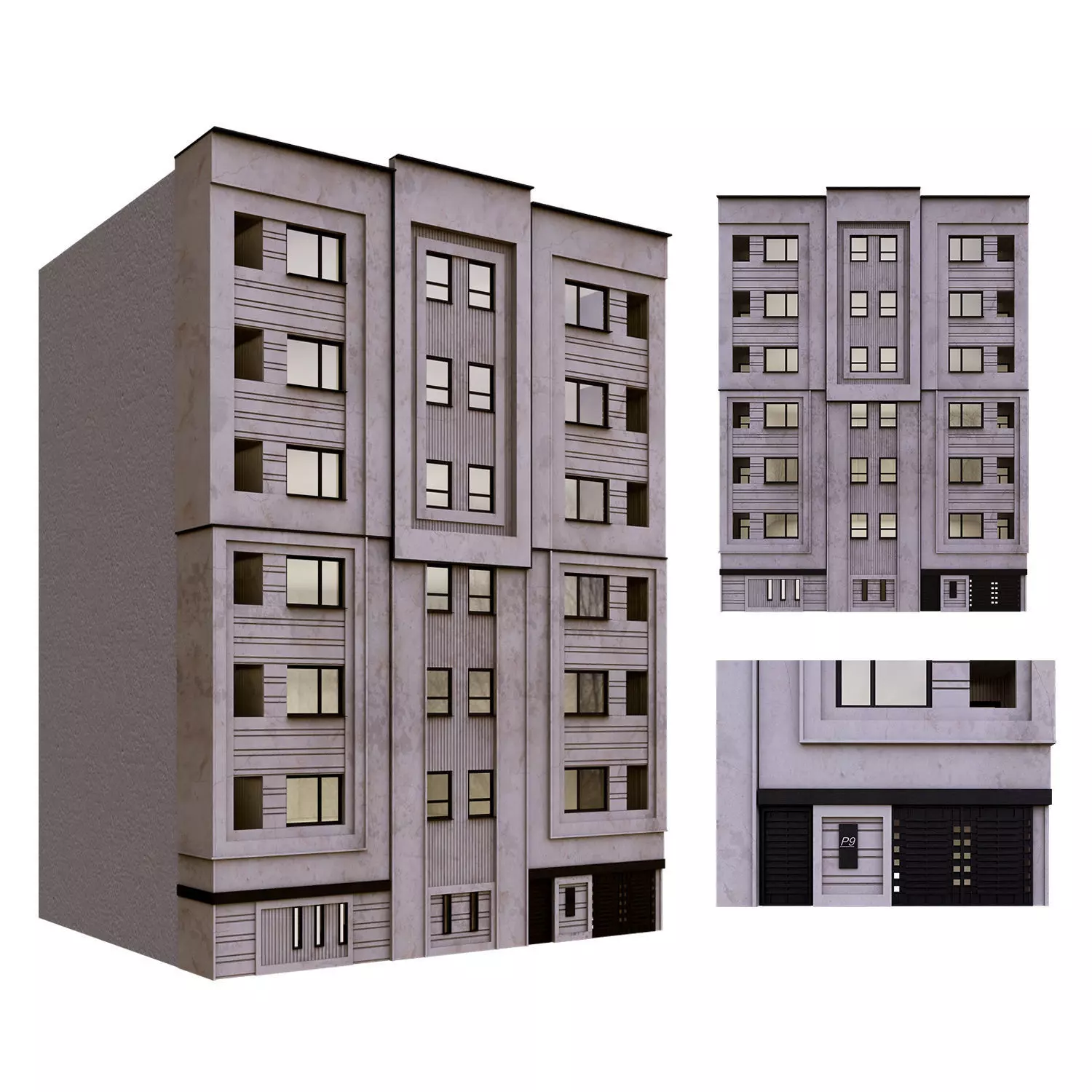 Building stone 3D model_0