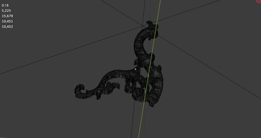 Classic decor ornament 317 3D model_6