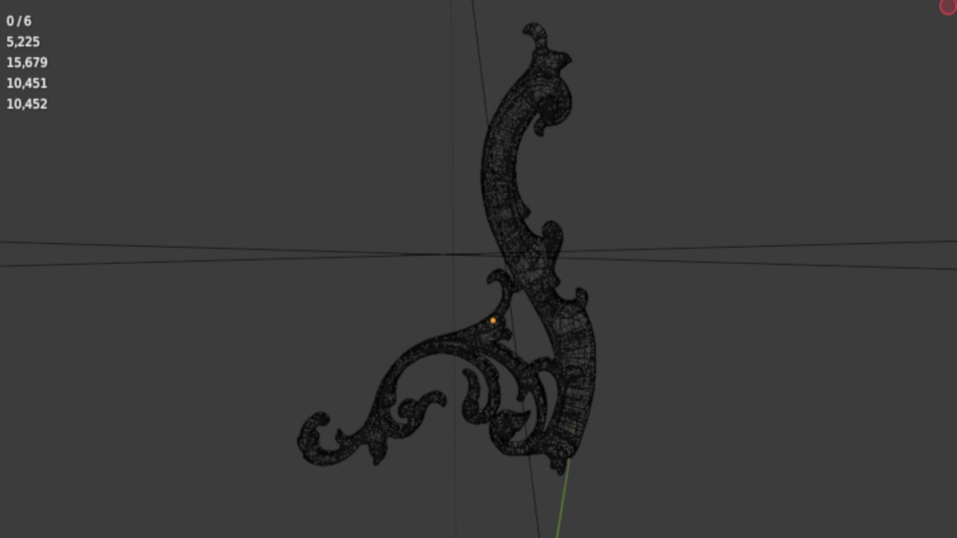 Classic decor ornament 317 3D model_5