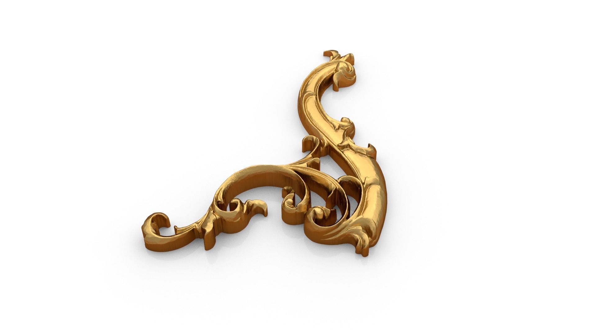 Classic decor ornament 317 3D model_3