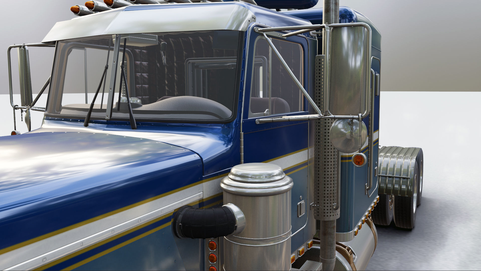 Peterbilt 359 Complete 3D model_13