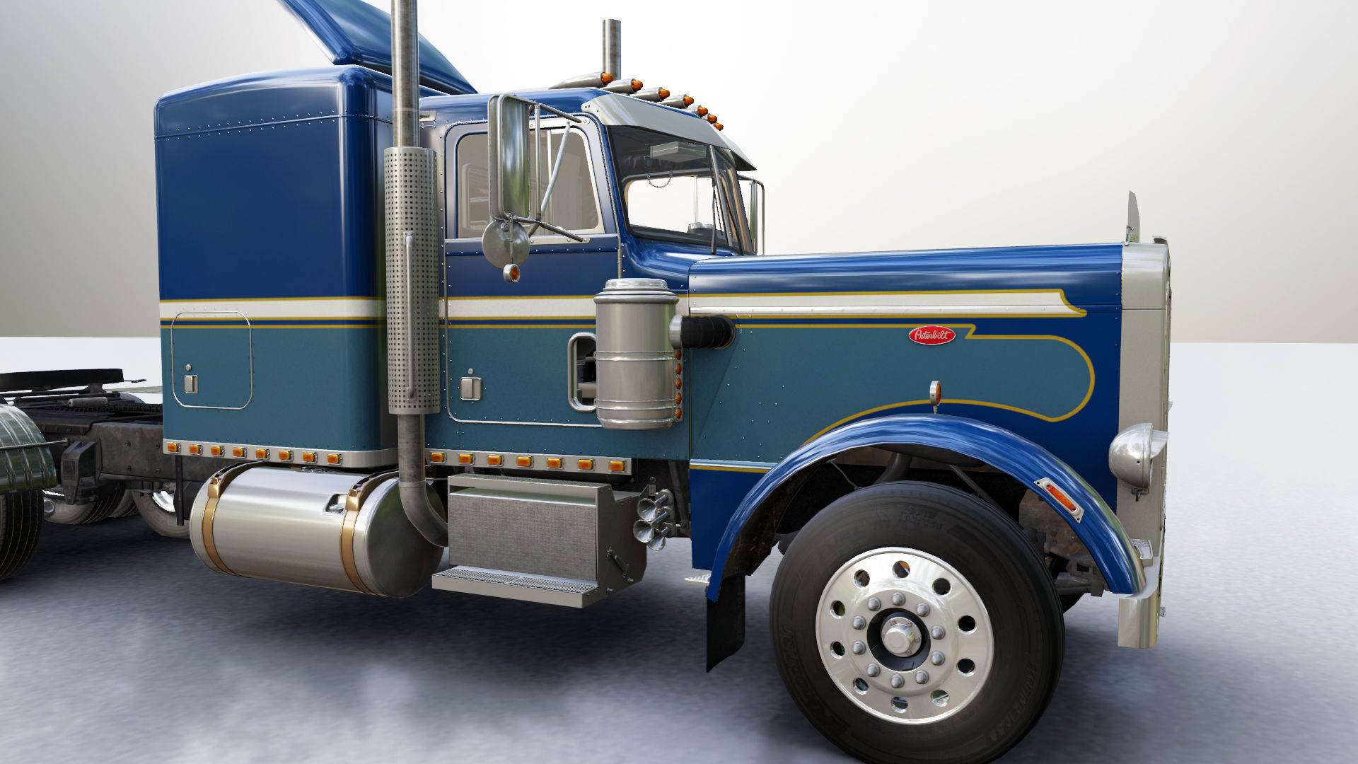 Peterbilt 359 Complete 3D model_16