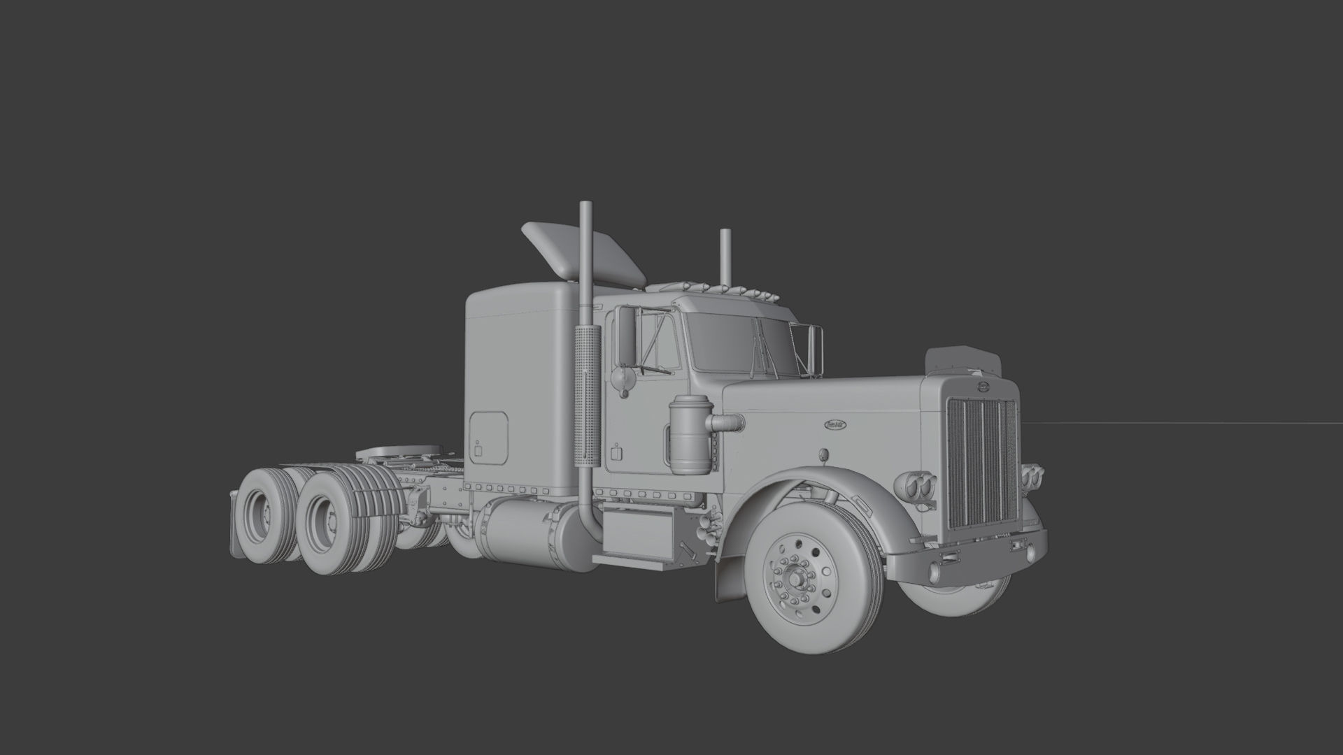 Peterbilt 359 Complete 3D model_14