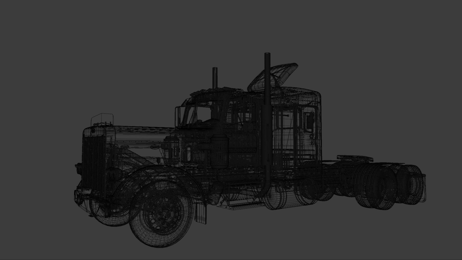 Peterbilt 359 Complete 3D model_15