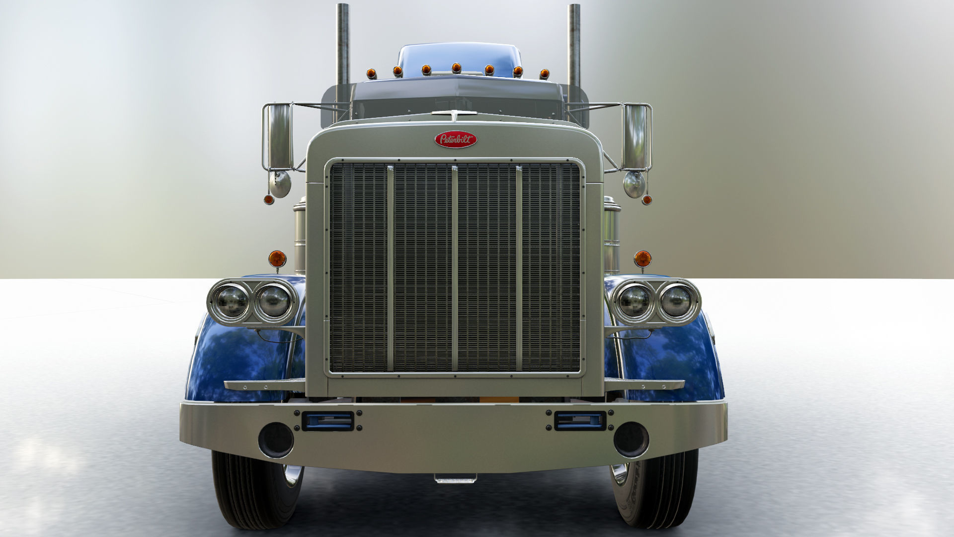 Peterbilt 359 Complete 3D model_9