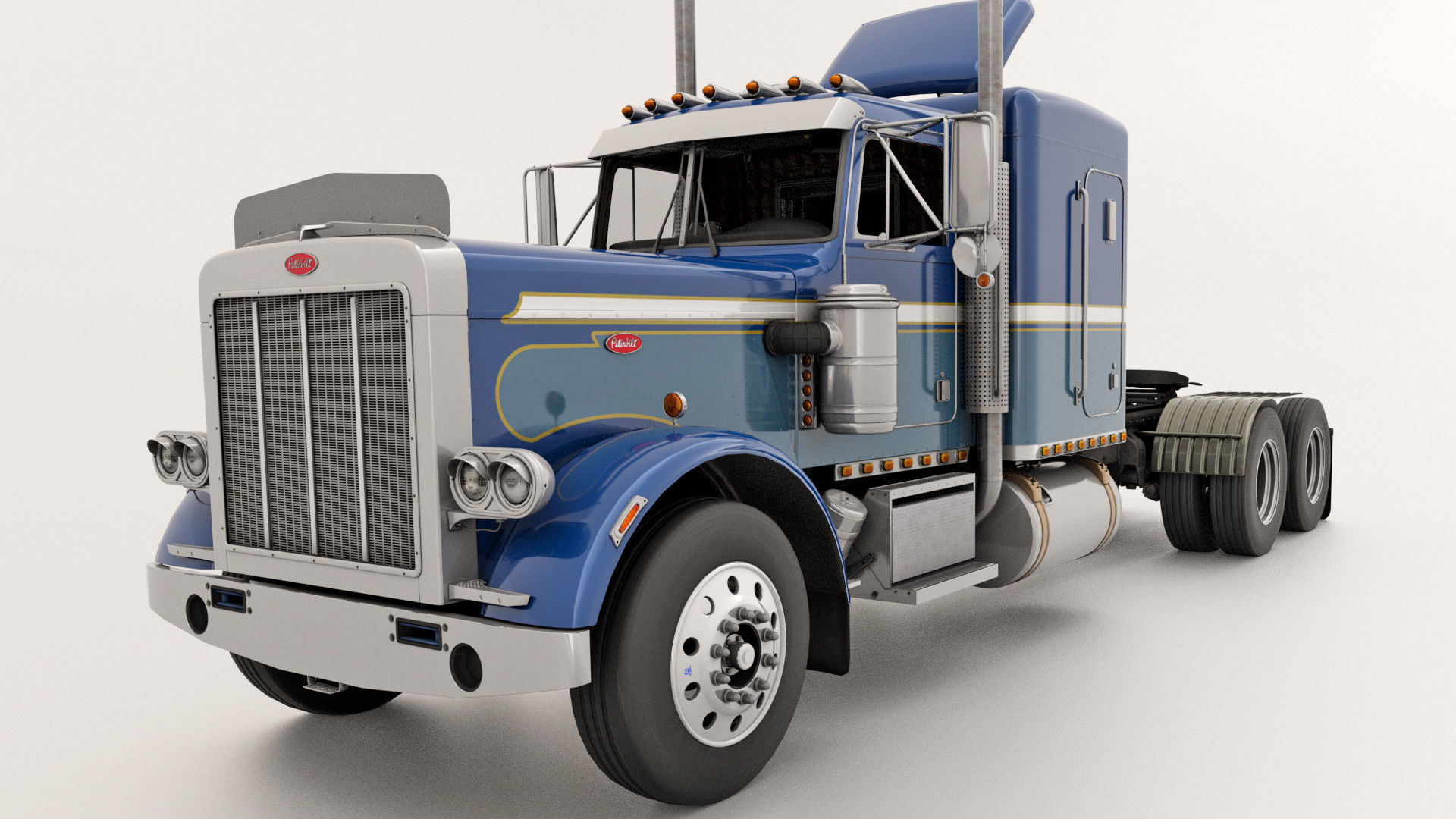 Peterbilt 359 Complete 3D model_4