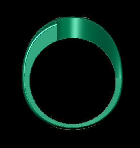 solitair ring 3D print model_11